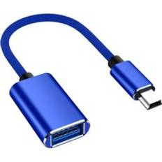 5 -stifts b-kabel hane till usb 3.0 hona metallsladdadapter micro b usb förlängningskabel för bil mp4 mini usb 3.0 to mikro usb-b otg