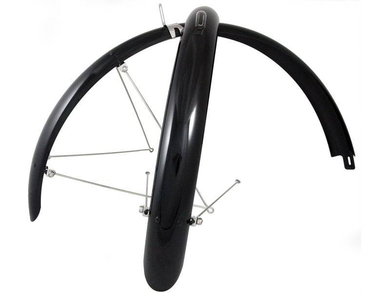 Mixbike Blanksort 28" Skærmsæt, 45mm
