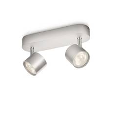 Philips myLiving Star Spot LED 2 stk Aluminium