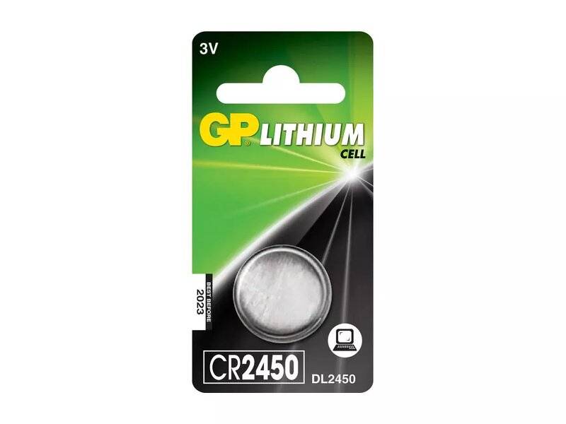 GP Knappcellsbatteri CR 2450 Lithium (3V)
