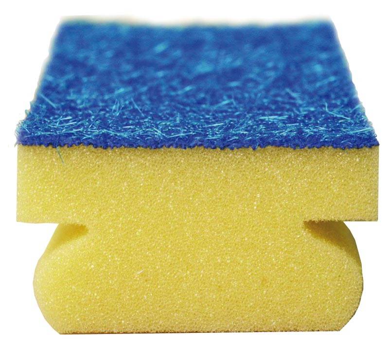 Skursvamp Max med Grepp Blå 7.5x15cm