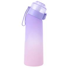 Smaksatt vattenflaska med 7 pods Air Water Up Bottle Frosted Black 650 ml Air Startup Set Vattenkopp för camping sport 0 Purple