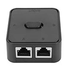2 Port Gigabit Network Switches of Signal PoE Extender Selector Switch för Cat 6, Compact for At Home and Office