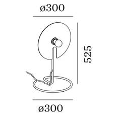 WEVER &amp; DUCRÉ Mirro bordlampe 1.0 sort/guld