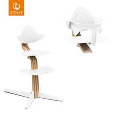 STOKKE® Nomi® højstol eg/hvid + babysæt hvid