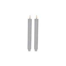 LED kronelys m/Fjernbetjening Hvid 2 stk.