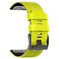 U-LIMVE Armband för Garmin Fenix 8 51 mm/Fenix 7X Pro/Fenix 7X/Fenix 6X Pro/Fenix 6X/Fenix 5X/Fenix 3, silikon QuickFit 26 mm armband för Garmin Descent Mk3i 51 mm/Epix Pro 51 mm/TACTIX 7, 26MM