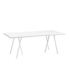 HAY - Loop Stand Table - White - 200 x 92,5 cm - Matbord - Leif Jørgensen - Vit - Metall/Trä