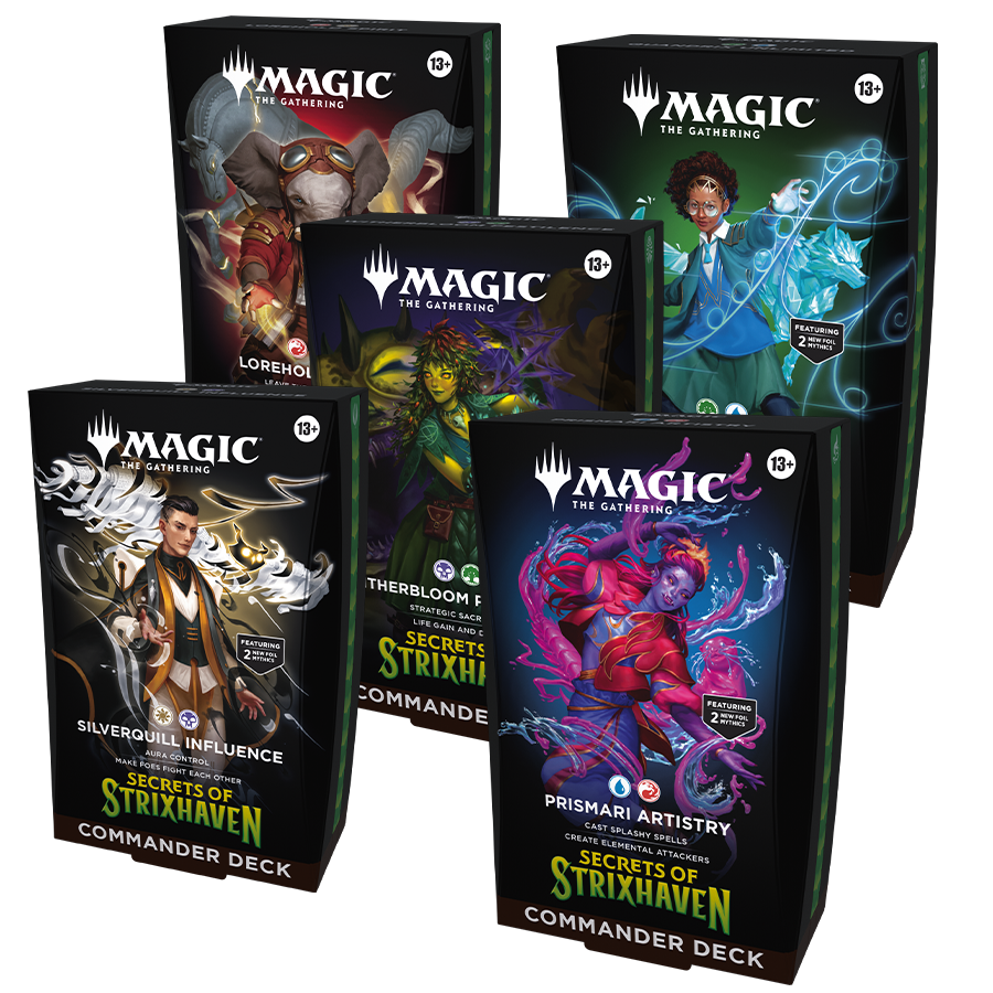 Magic The Gathering - Secrets of Strixhaven - Commander Deck Bundle