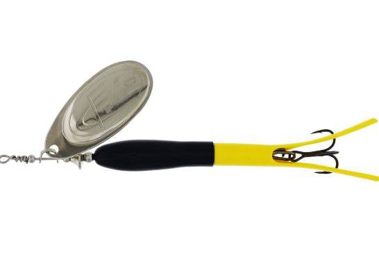 Westin FC Spinner Upstream #5 20G Black Flouro Yellow Silver Blade.
