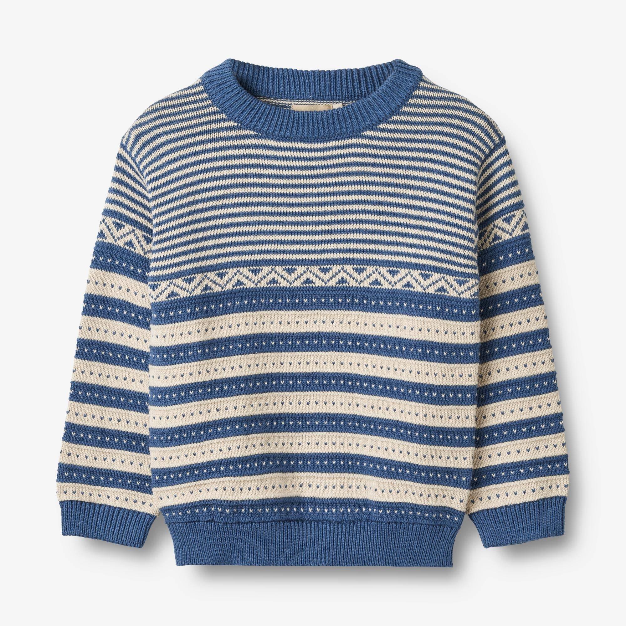 WHEAT® - Strik Pullover Jan - deep ocean - Str 122.