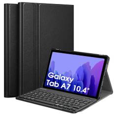 Fintie Tastatur Hülle für Samsung Galaxy Tab A7 10.4 Zoll 2022/2020, Keyboard case mit magnetisch Abnehmbarer Deutscher Tastatur mit QWERTZ Layout, Schwarz