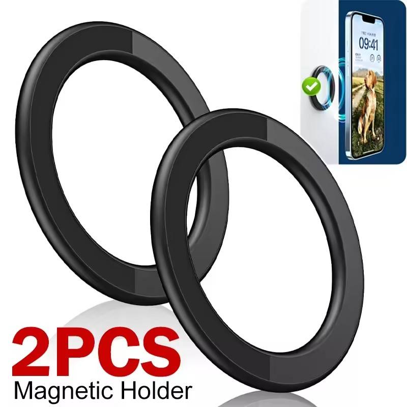 For MagSafe Magnetic Ring Holder Adhesive Strong Magnet Cellphone Wall Mount Mobile Phone Tablet Stand for IPhone 17 16 Pro IPad