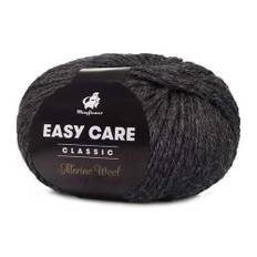 Mayflower Easy Care CLASSIC 206 Kul Indhold: 100 % Ren merinould Vægt/længde: 50 g = ca. 106 m Anbefalet pind: 4 mm Strikkefasthed: 10 x 10 cm = 22 m x 28 p Vask: Maskinvask ved 40°C.Anvend ikke alm. flydende vaskemiddel. Flydende uldvaskemiddel kan anvendes.