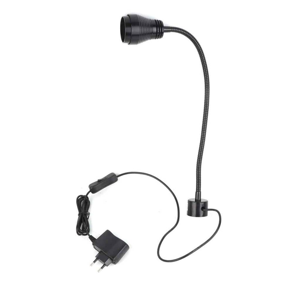 Energieffektiv LED-arbejdslampe, fleksibel svanehals med 360 graders rotation og magnetisk base, slagfast flimmerfri belysning til arbejde