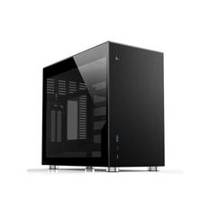 Jonsbo V10 Mini-ITX case TG - Black - Kabinet - Minitower - Sort