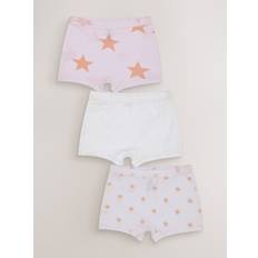 Next White/Pink 3 Pack Kind To Skin Shorts (1.5-12yrs)