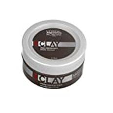 L'Oréal Professionnel Paris Homme Clay, Paste für starke Fixierung, mit intensivem Matt-Effekt, für maximale Kontrolle, 50 ml