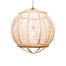 Smart pendellampe brun 58 cm inkl. Wifi G95 - Pascal