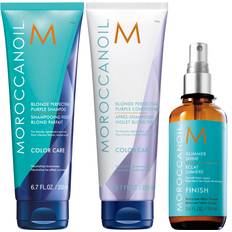 Moroccanoil Color Care Bundle Purple Shampoo 200 ml & Purple Conditioner 200 ml & Shine Oil 100 ml
