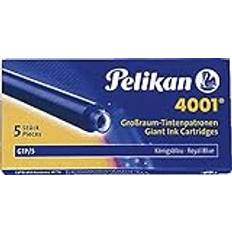 Pelikan 310748 stor bläckpatron 4001, kungsblå, 5 patroner i vikbar låda