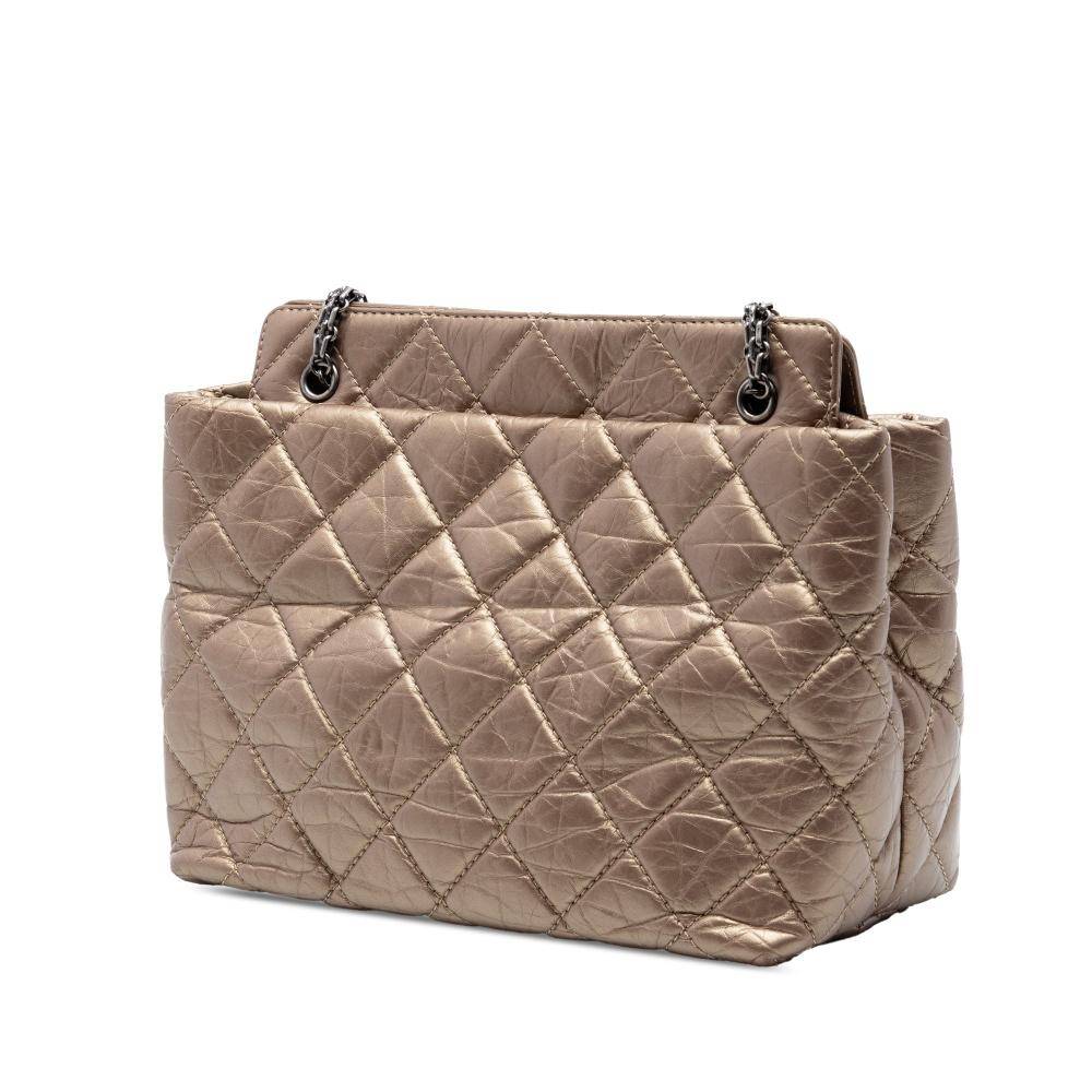 Chanel Vintage Tote Stl. - Totebags Från Magasin - Brown (L 22cm x W 25.50cm x D 12cm)