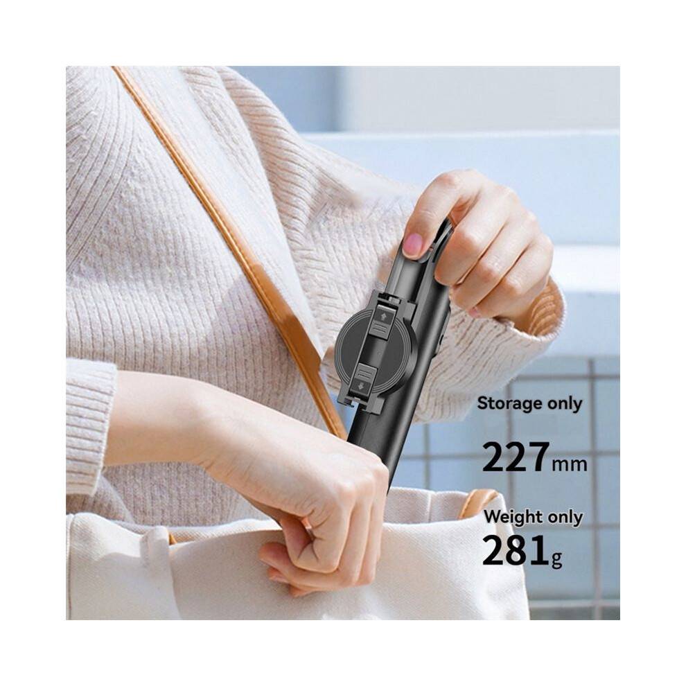 Mobile Phone Selfie Stick Magnetic Real- Support Photography Tripod Fill Light Telescopic Pole Stand