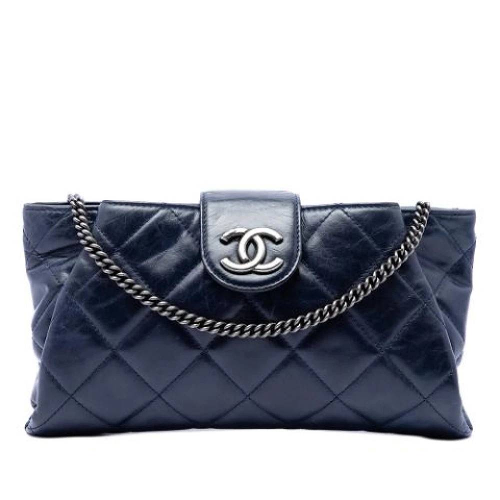 Chanel Vintage - Pre-owned Quilted Calf Leather Crossbody Bag Vintage - Dam - ONE Size - Läder