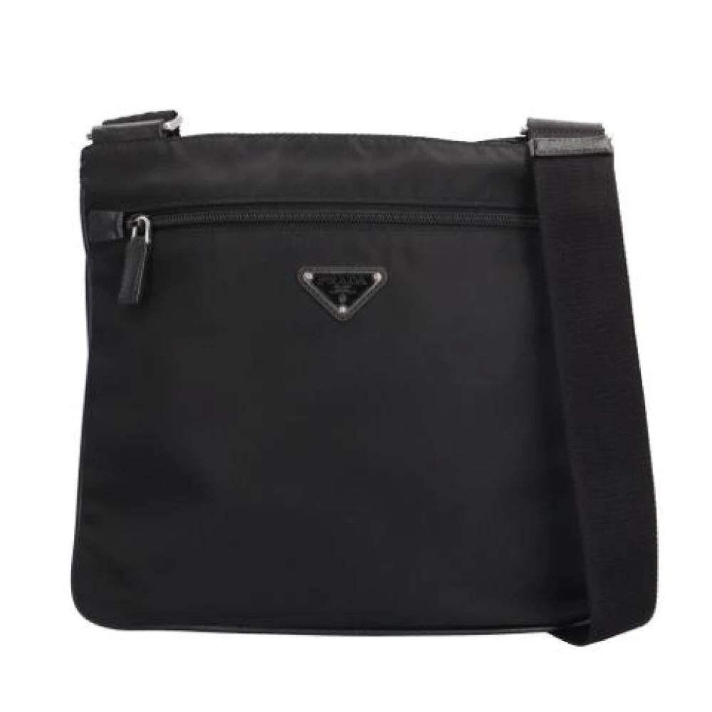 Prada Vintage Pre-owned Vintage Nylon Skuldertaske - Vintage - Dame - Sort - ONE SIZE - Uld