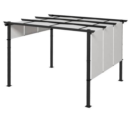 Pergola Solskydd Grå 3 x 3,5 m Väderbeständig