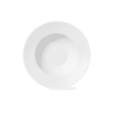 Lyngby Porcelæn Rhombe Dyb tallerken Ø24.5 cm hvid | Køb her