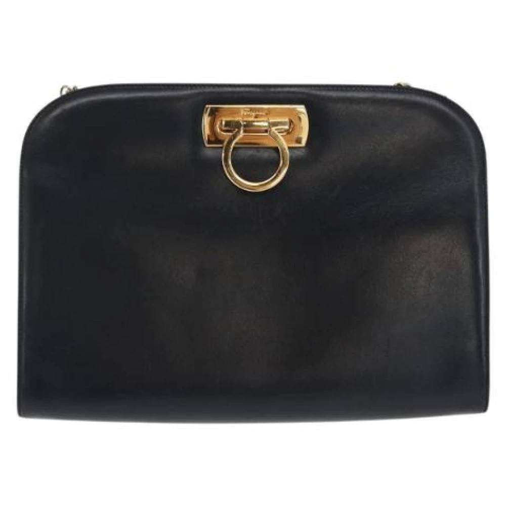Salvatore Ferragamo Pre-owned - Pre-owned Vintage Gancini Chain Shoulder Bag Vintage - Dam - ONE Size - Läder