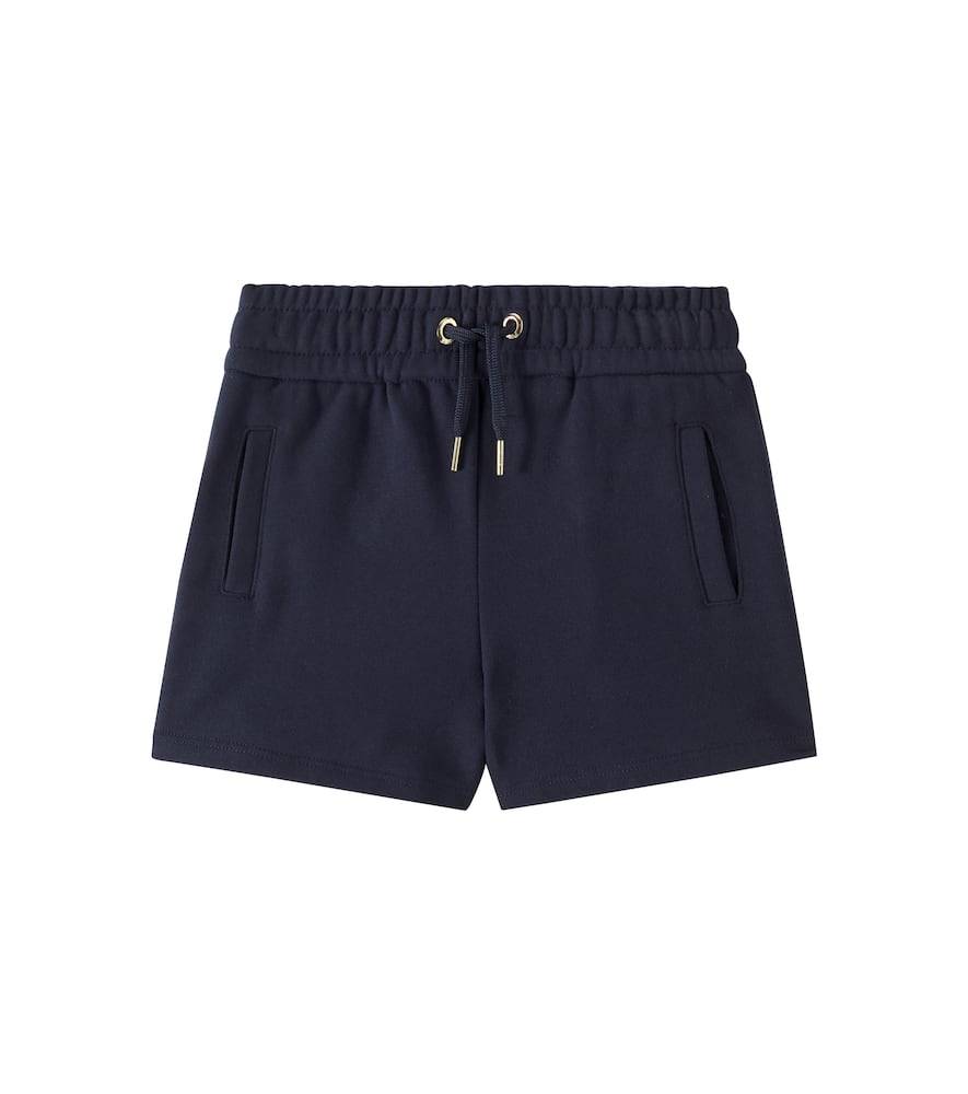 Chloé Kids Shorts de jersey de algodón - azul - Y 8