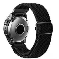 TUCOMO Nylonflätat armband kompatibelt med Garmin Fenix 7S/Fenix 6S/Fenix 5S/Descent Mk2S, Quick Fit 20 mm Loop stretchigt klockarmband för Garmin epix Pro 42 mm, män kvinnor