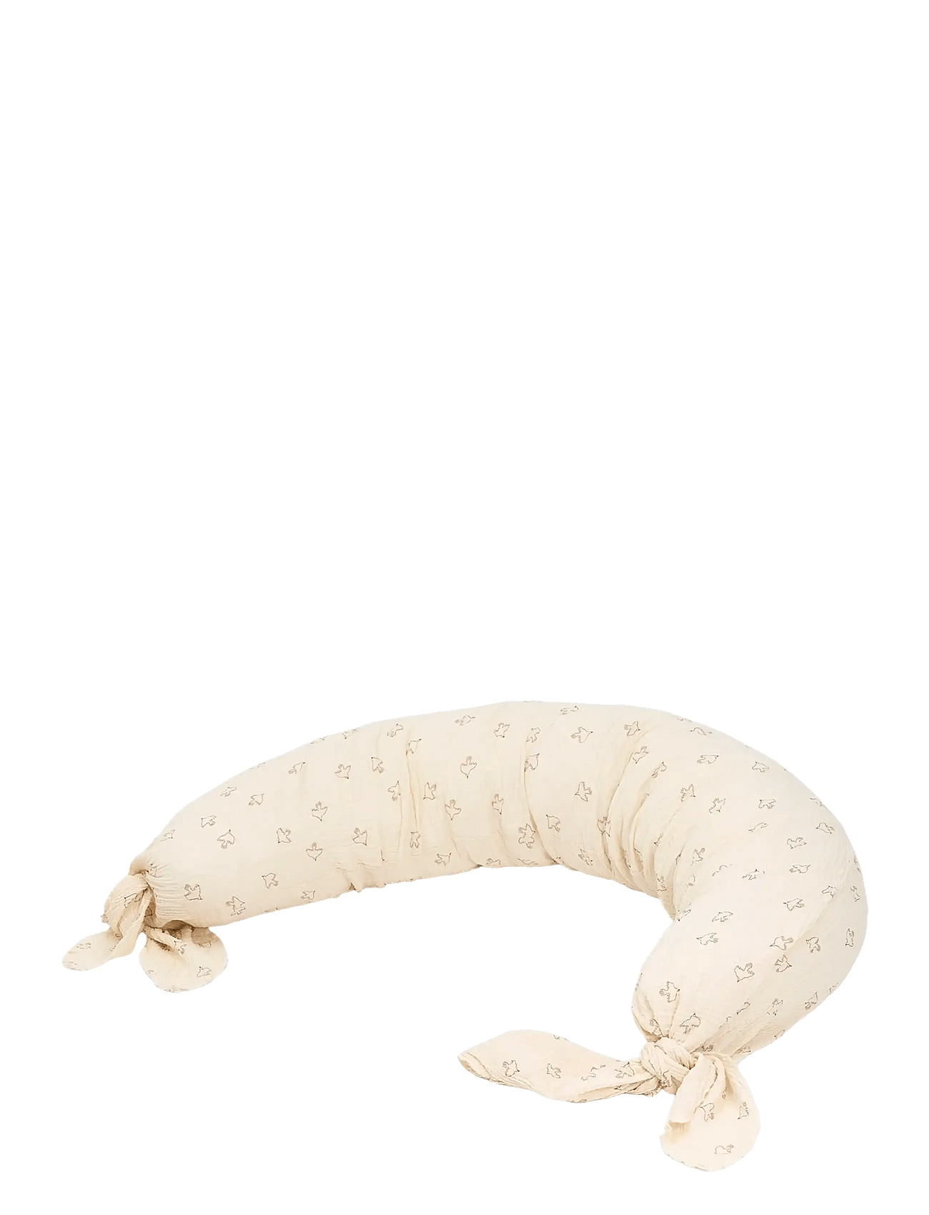 NOBODINOZ Maternity Pillow In Washed Double Muslin Wabi-Sabi | Beige | One Size