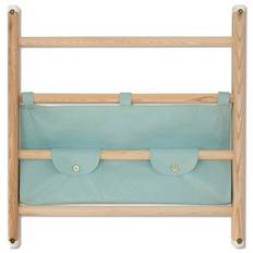 KAOS - Tekstilhylde til ribbevæg - mint - Endeløs canvas shelf dusty aqua
