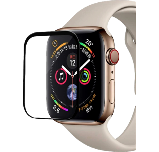Apple Watch 40mm Beskyttelsesglas Skærmbeskyttelse - 3D Glas til Series 4 / 5 / 6 / SE & SE (2022/2023).
