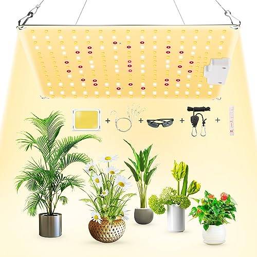 VAYALT LED växtlampa LED Grow Light lampa växtlampor fullt spektrum växtlampa Odlingslampor för hydroponik växtbelysning inomhusväxter växa blommor och grönsaker, Ekvivalent med 600W HPS
