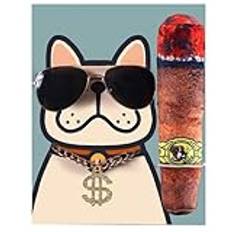 Hip-Hop-kostym för katter, hip-hop-kostym för hundar, kedjehalsband och solglasögon hund – katt hund halsband och solglasögon, sällskapsdjur cosplay-kostymer för valpar, små och medelstora hundar och