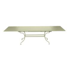 Fermob - Romane Table 200/300x100 cm Willow Green 65 - Matbord utomhus - Grön - Metall