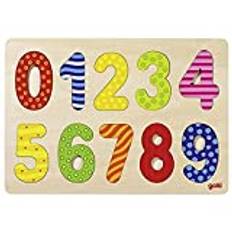 Goki 57574 - Einlegepuzzle - Zahlen 0-9