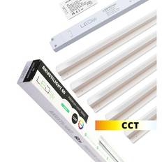 Troldtekt LED Zigbee Skenaset 5x90 cm - CCT, Infälld, Akustilight, inkl. kablar och driver - Dimbar : Via Zigbee, Kulör : CCT (Varm till Kall Vit)