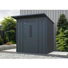 Trädgårdsförråd KONSTA premium pulpettakhus 3,7m² 199x190cm svart
