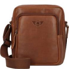 Vintage Umhängetasche Leder 20 cm