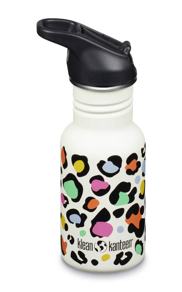 Klean Kanteen Kid Classic 355ml Leopard – Barnflaska med Leopardmönster