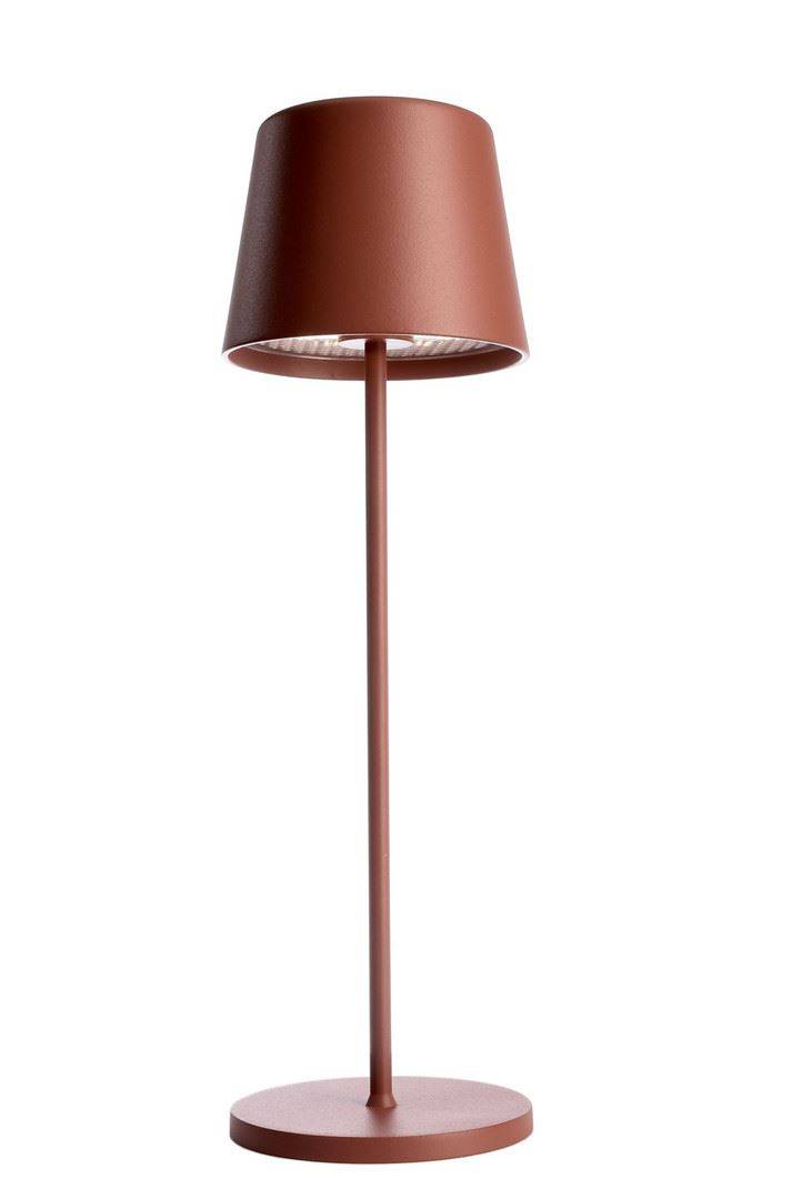 Canis genopladelig bordlampe Terracotta