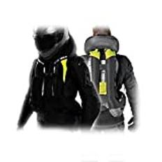 Motorcykel Airbag Väst Racingjacka for Smutscykel for Ridsport, Motorcykelåkning Unisex Cykelkläder (Color : Black, Size : 3XL)
