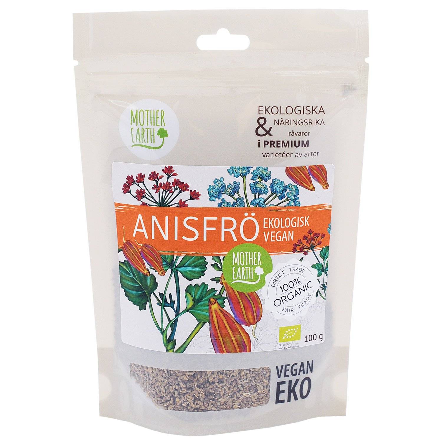 Mother Earth Ekologiskt Anisfrö 100 gram