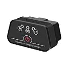 vgate iCar 2 WiFi OBD2-skanningsverktyg, gränssnittsadapter, motordiagnosverktyg, bilstrålkastare för iOS i-Phone, iPad, Android, Auto Power Off (svart)