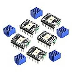 HOCENWAY 5-pack MKS TMC2226 stegmotor drivrutin stegpinne V1.2 3D-skrivardelar 2.5A UART ultratyst bättre värmeavledning ersätter TMC225 TMC2209 TMC2208